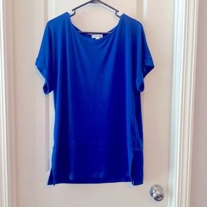 Large Calvin Klein royal blue blouse. Like new